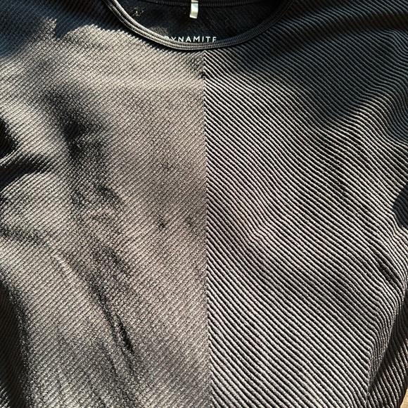 Dynamite Long Sleeve Crew Neck Ribbed Top - Picture 5 of 5
